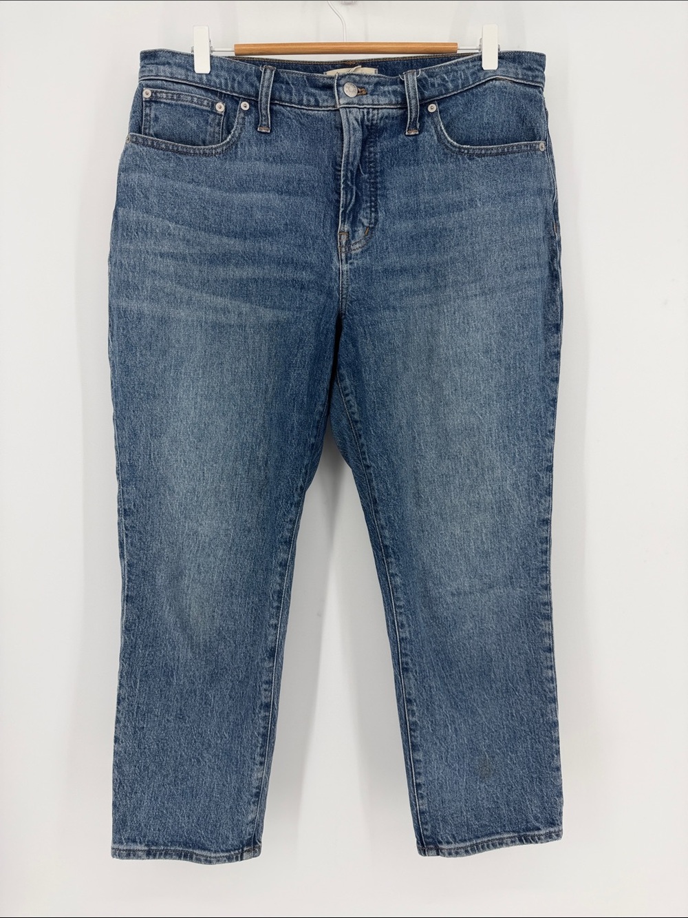 Madewell The Perfect Vintage Jean 31P Petite High Rise Tapered Blue